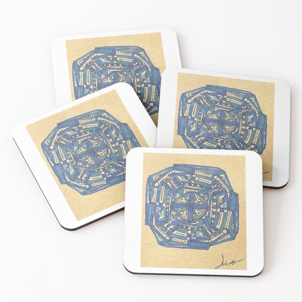 Item preview, Dark and light blue design  designed and sold by geomandalic.