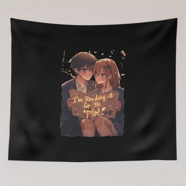 Item preview, I’m Reading It for the Plot – Romantic Anime Aesthetic Design designed and sold by ConfuseLab Alt.