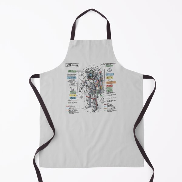 Item preview, Astronaut - Cross-section Isometric Drawing designed and sold by Rhu Creations.