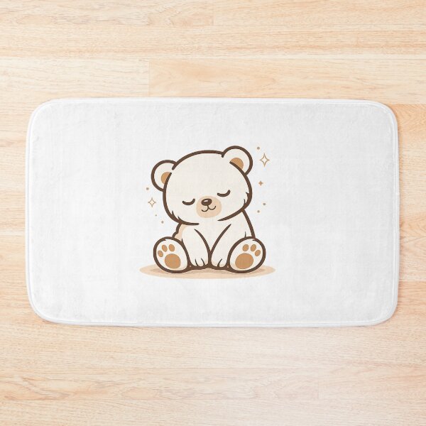 Item preview, Cute Minimal Sleeping Bear Aesthetic Illustration designed and sold by M.Store.