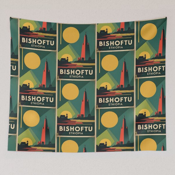 Item preview, Bishoftu Ethiopia Africa Retro Vintage Travel Souvenir designed and sold by TravelersGems.