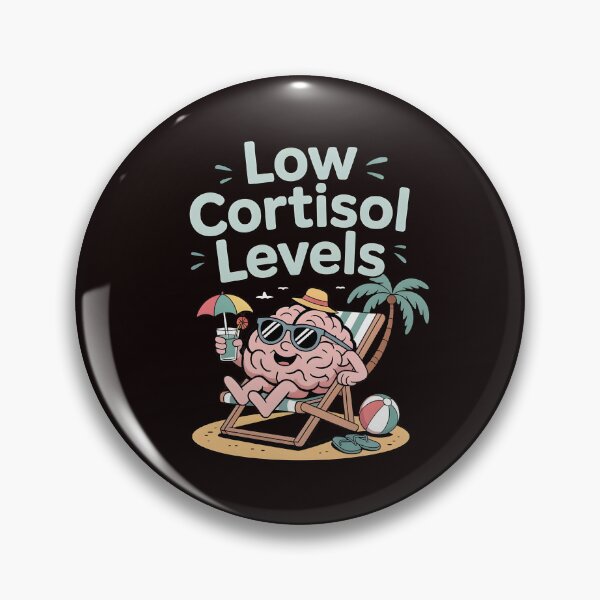 Item preview, Low Cortisol Levels – Funny Mental Health Stress Memes designed and sold by Redgiant87x.