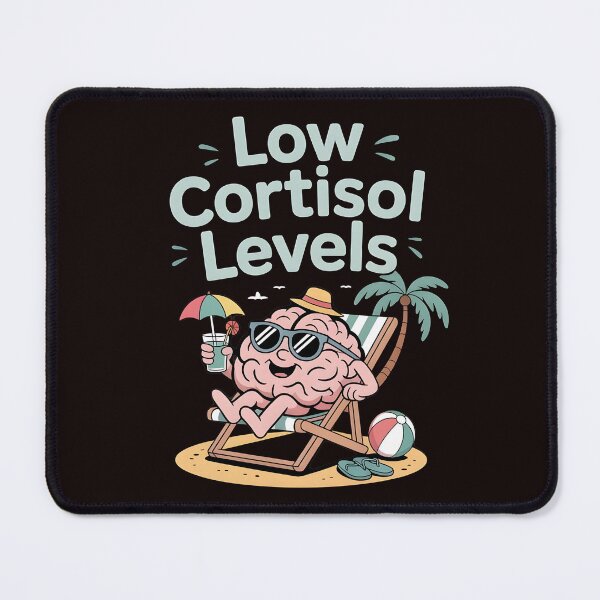 Item preview, Low Cortisol Levels – Funny Mental Health Stress Memes designed and sold by Redgiant87x.