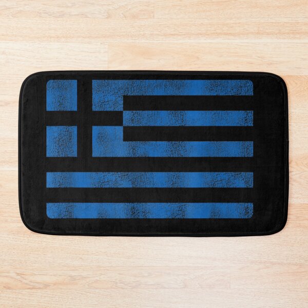 Item preview, Distressed Greece National Flag Retro Grunge Style Greek Pride Graphic Art designed and sold by River Silva.
