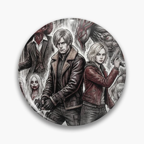 Item preview, RE9 Grace and Leon Facing Plant 43 Super Tyrant Grunge Horror Design designed and sold by Senpaiwaves.