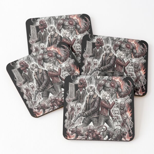 Item preview, RE9 Grace and Leon Facing Plant 43 Super Tyrant Grunge Horror Design designed and sold by Senpaiwaves.