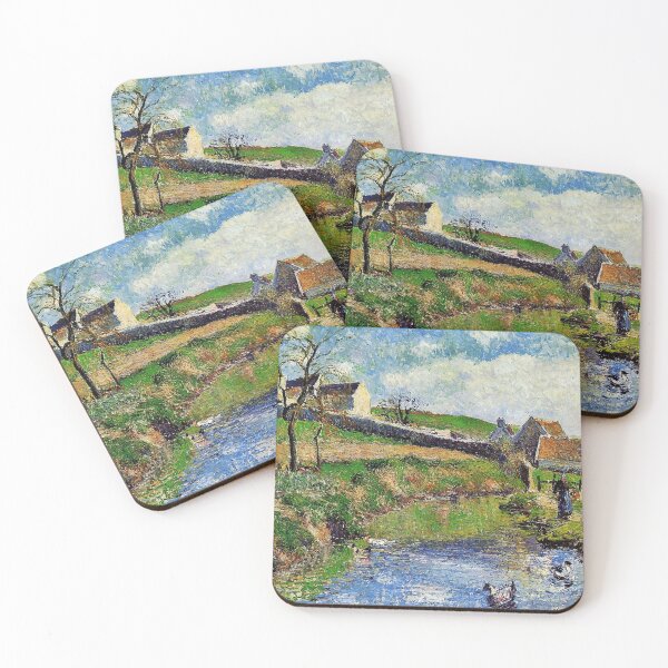 Item preview, The Farm at Osny, 1883 - Camille Pissarro designed and sold by TheCulturedConures.