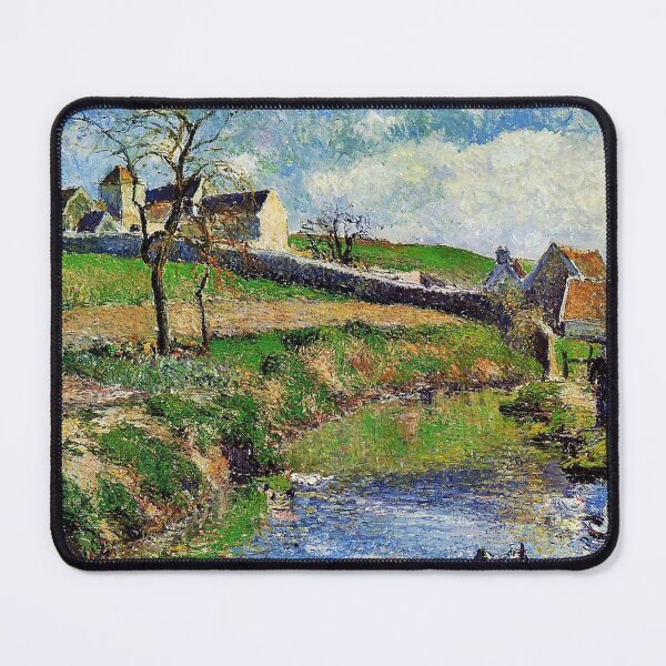 Item preview, The Farm at Osny, 1883 - Camille Pissarro designed and sold by TheCulturedConures.