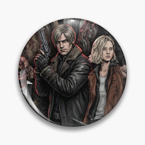 Item preview, RE9 Grace and Leon with The Girl Blister Heads Titan Spinner Grunge Art designed and sold by Senpaiwaves.