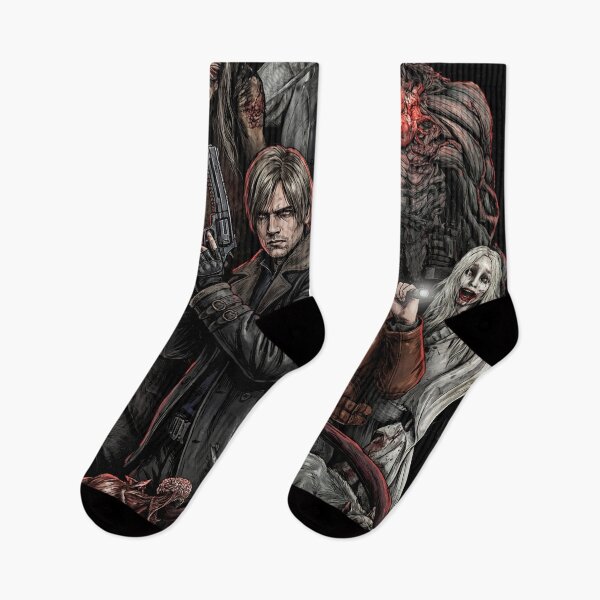 Item preview, RE9 Grace and Leon with The Girl Blister Heads Titan Spinner Grunge Art designed and sold by Senpaiwaves.