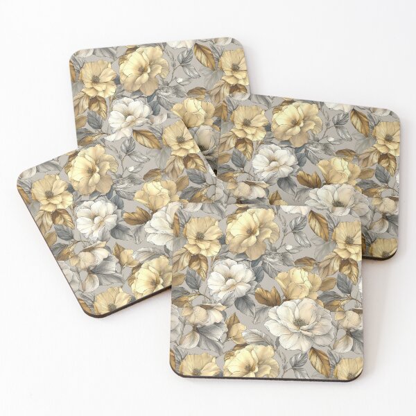 Item preview, Charming Gardenias Texture  - Flower Garden Pattern  - One Year Anniversary Gifts designed and sold by RoyalStarsPatts.