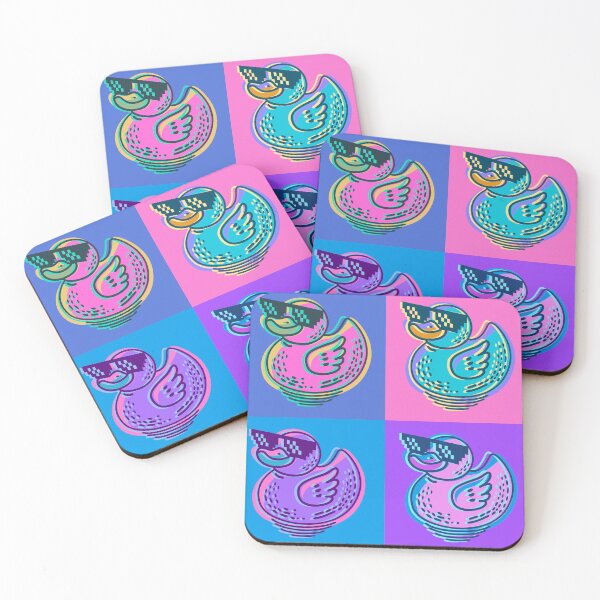 Item preview, Deal With It Duck - Retro Glitch Warhol Edition designed and sold by WestIndigo.