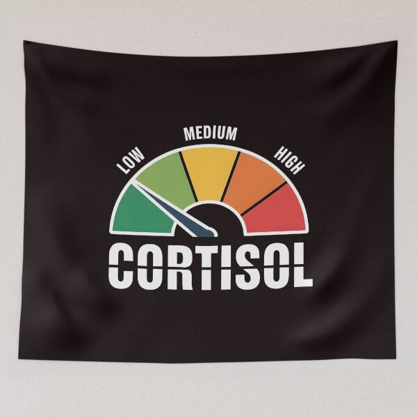 Item preview, Low Cortisol Levels – Funny Burnout Stress Meme Design designed and sold by Redgiant87x.