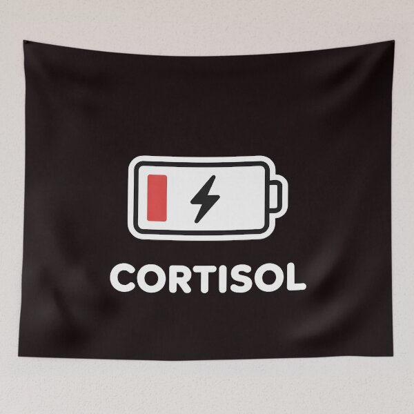 Item preview, Low Cortisol Levels – Mental Health Humor Stress Meme Statement designed and sold by Redgiant87x.