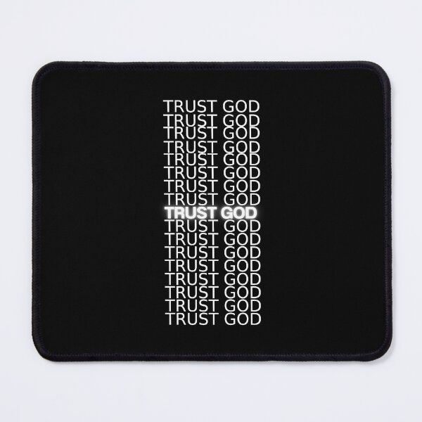 Item preview, Trust God Typography Design – Minimal Christian Faith Statement designed and sold by Harsha Pinjani.