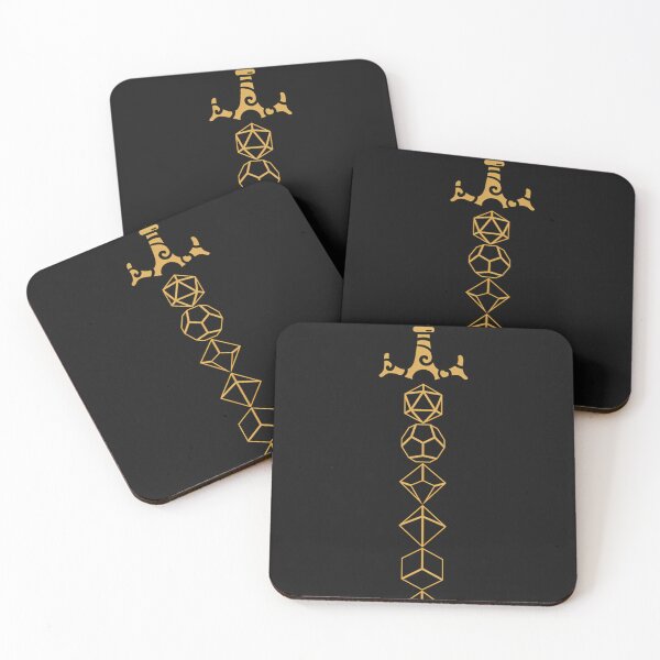 Item preview, Dice Set Sword Tabletop Rpg Gaming designed and sold by ROBtees.