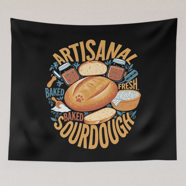 Item preview, Artisanal Fresh Baked Sourdough Bread Baking Era designed and sold by LuminOrb.