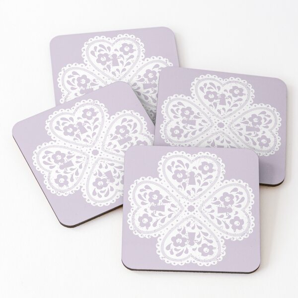 Item preview, pastel lavender love padlock lace designed and sold by storieslanguage.