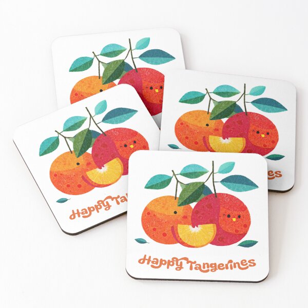 Item preview, Happy Tangerines – Playful Citrus Charm designed and sold by ForeverPrintsOK.