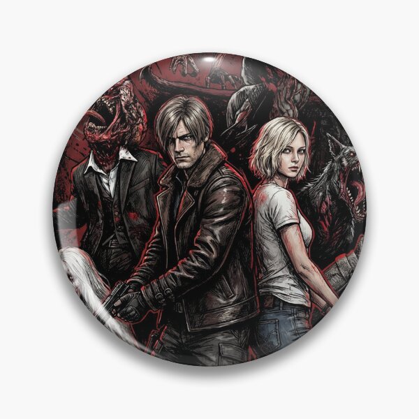 Item preview, RE Requiem Grace Ashcroft Leon S Kennedy Titan Spinner Zombie Grunge designed and sold by Senpaiwaves.