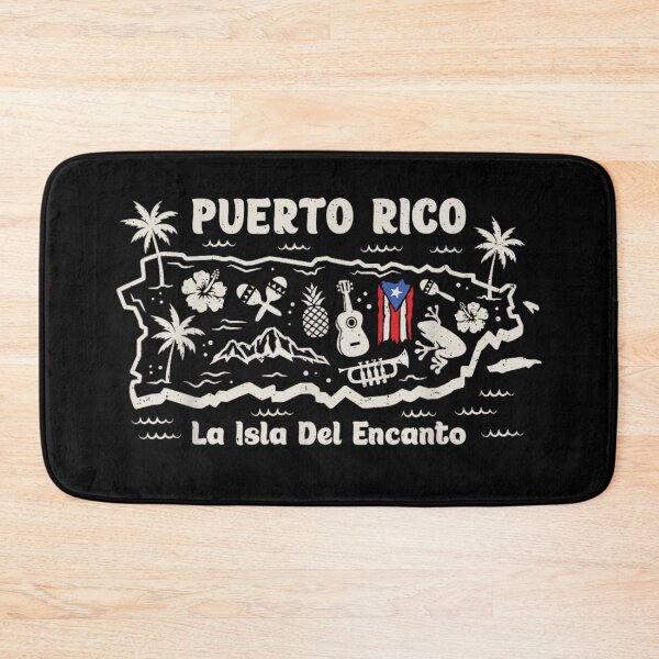 Item preview, Puerto Rico La Isla Del Encanto Tropical Island Map Heritage Pride Design designed and sold by GenioFin.