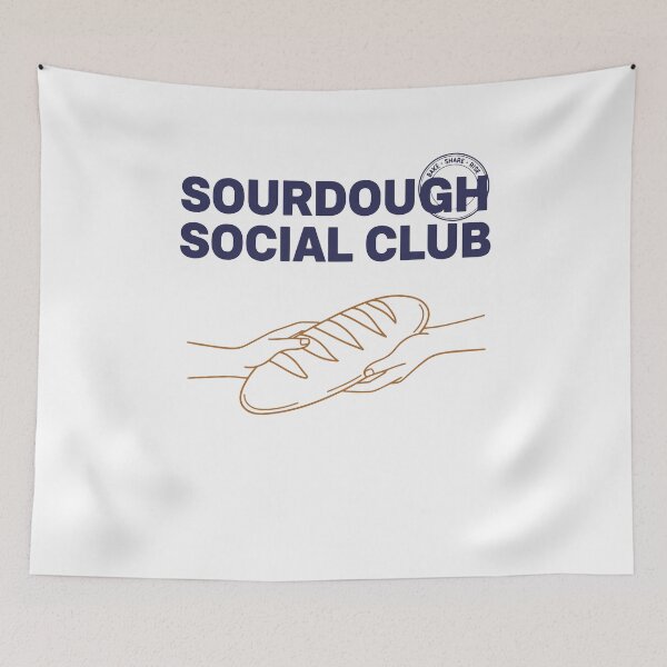 Item preview, Sourdough Social Club Local Bread Baking Era designed and sold by LuminOrb.