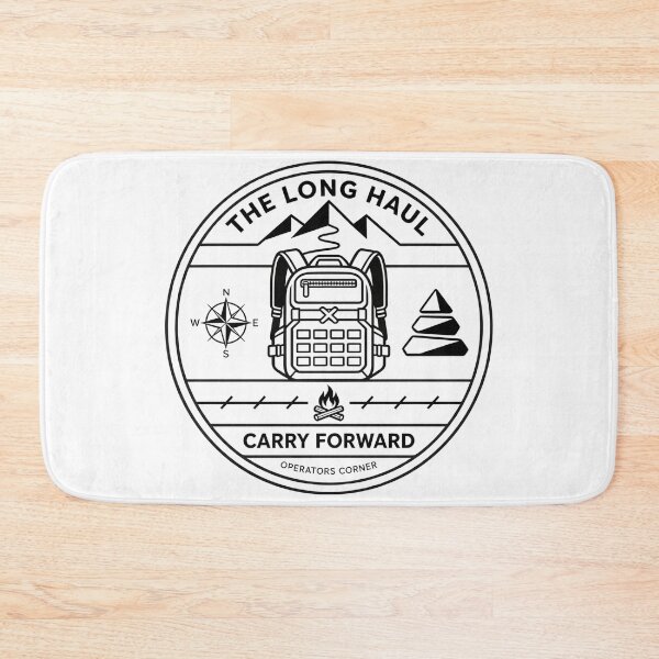 Item preview, Long Haul Tactical Endurance Rucksack Badge Design designed and sold by GeoWhimsy Studio.