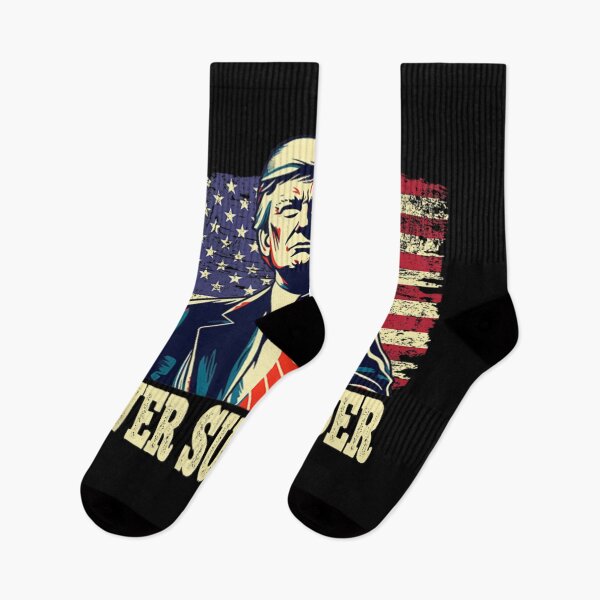 Item preview, Donald Trump Never Surrender American Flag Patriot Election 2024 2028 Design designed and sold by GenioFin.