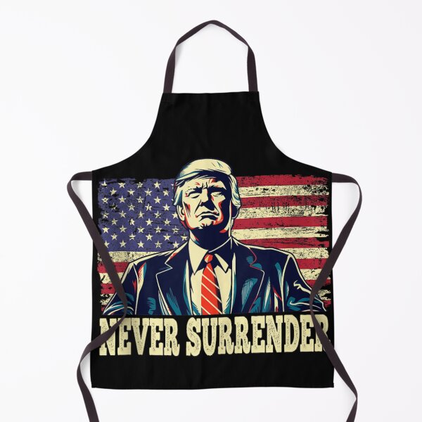 Item preview, Donald Trump Never Surrender American Flag Patriot Election 2024 2028 Design designed and sold by GenioFin.