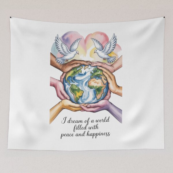 Item preview, Dream of a World Full of Peace designed and sold by SztylishDesigns.