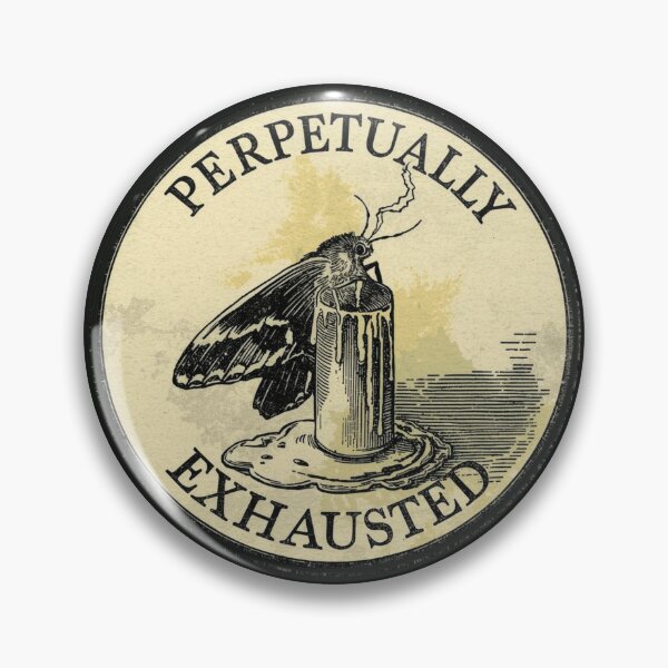 Item preview, Perpetually Exhausted Moth Candle | Dark Academia Burnout designed and sold by VENOHA.