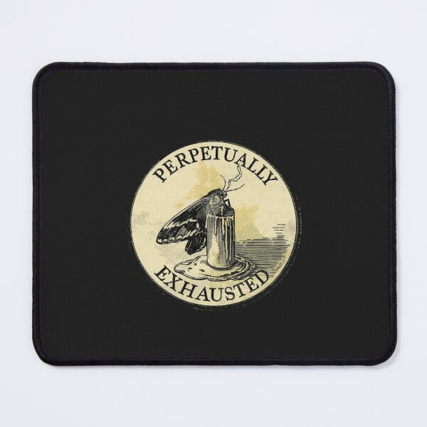 Item preview, Perpetually Exhausted Moth Candle | Dark Academia Burnout designed and sold by VENOHA.