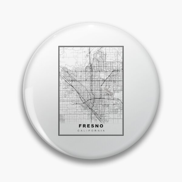 Item preview, Fresno Map designed and sold by Tamas Das.