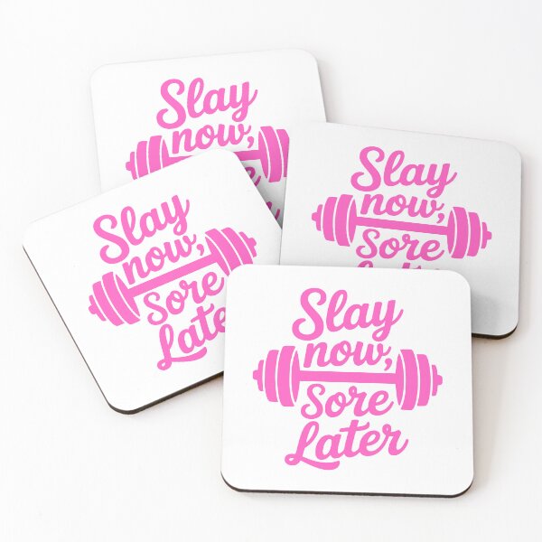 Item preview, Slay Now Sore Later! Cute Pink Workout Apparel designed and sold by PMCreative.