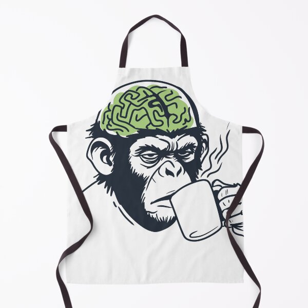 Item preview, Coffee Brain Monkey–Funny Caffeine Lover Design designed and sold by EzekRenne.
