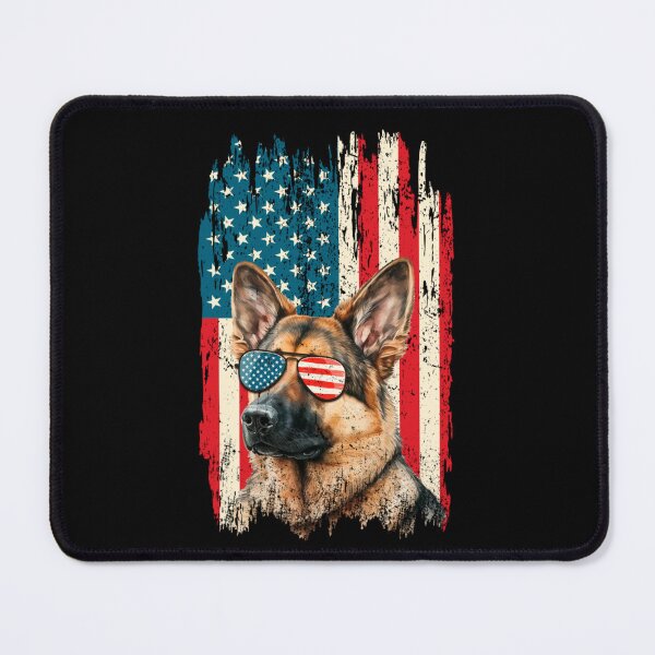 Item preview, Patriotic German Shepherd Dog American Flag Sunglasses Fourth Of July Art designed and sold by GenioFin.