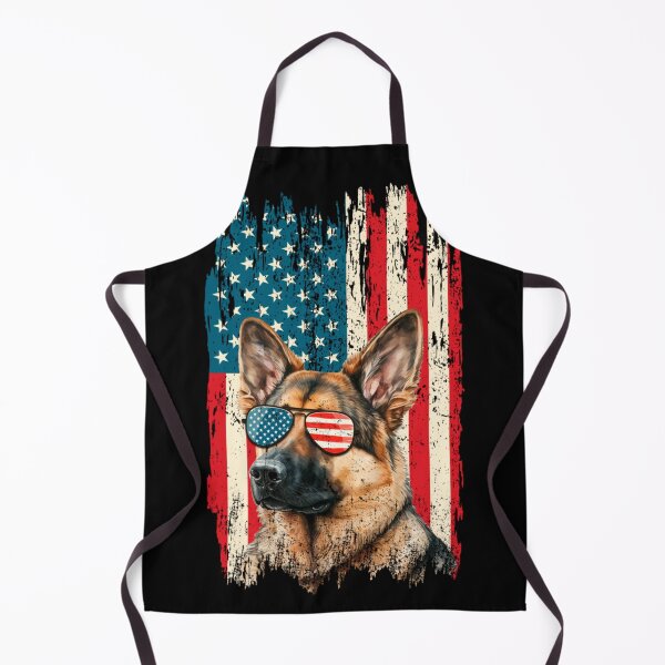 Item preview, Patriotic German Shepherd Dog American Flag Sunglasses Fourth Of July Art designed and sold by GenioFin.