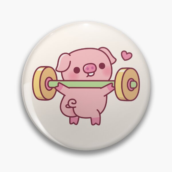 Item preview, Funny Piggy Doing Squats With Weights designed and sold by rustydoodle.