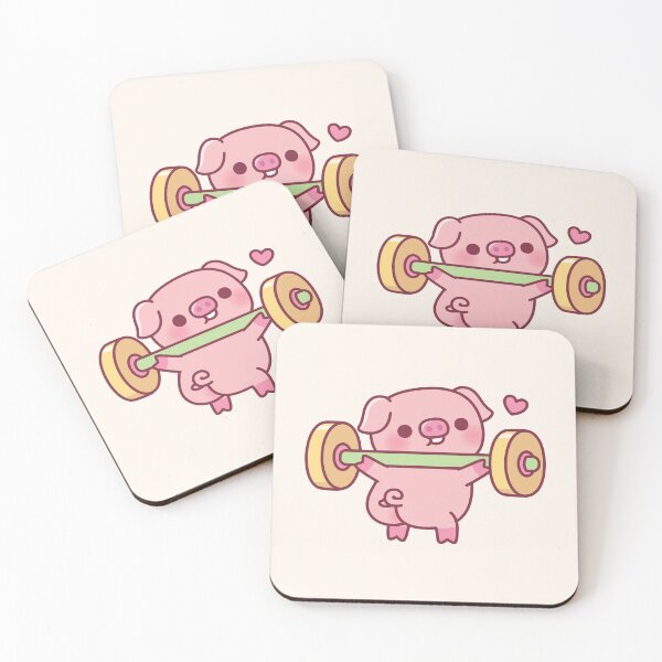 Item preview, Funny Piggy Doing Squats With Weights designed and sold by rustydoodle.
