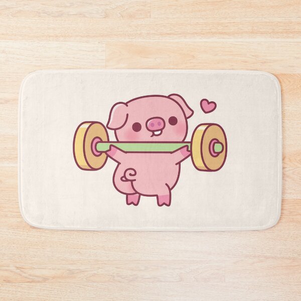 Item preview, Funny Piggy Doing Squats With Weights designed and sold by rustydoodle.
