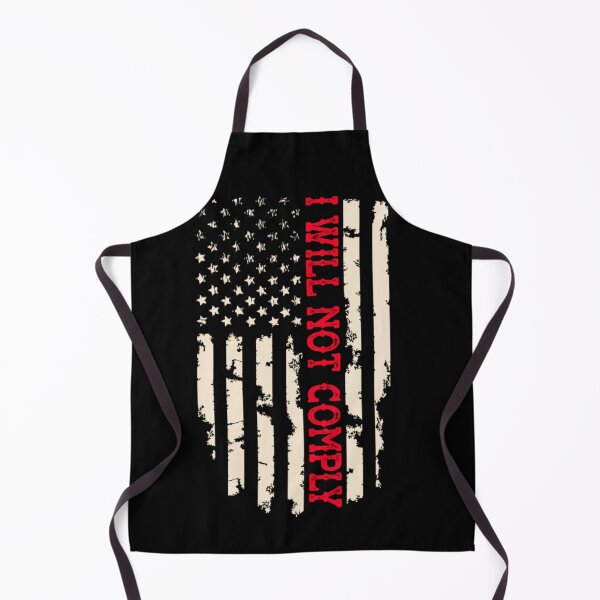 Item preview, I Will Not Comply Distressed American Flag Freedom Patriot Liberty Design designed and sold by GenioFin.
