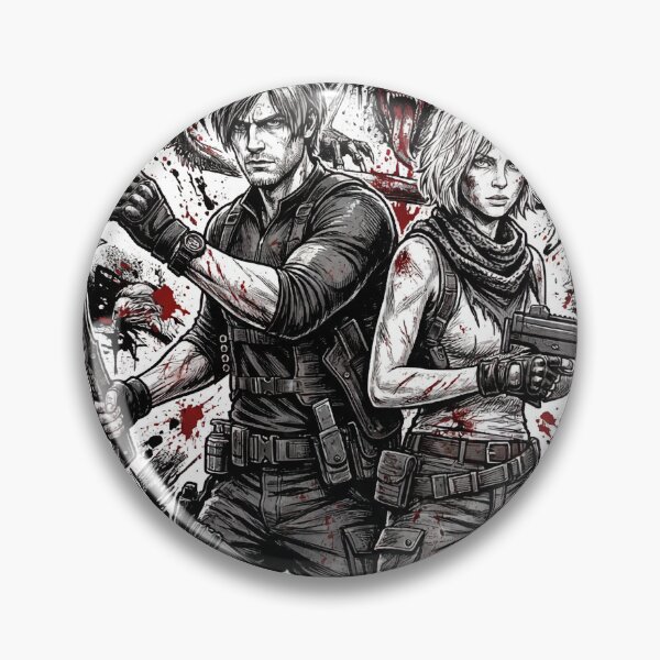 Item preview, Grace Ashcroft Leon S Kennedy Resident Evil Requiem Blister Heads Grunge designed and sold by Senpaiwaves.