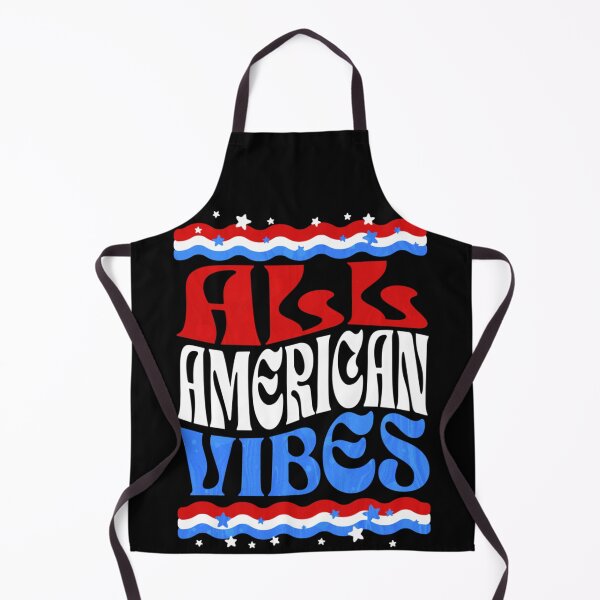 Item preview, Retro All American Vibes Wavy Typography Patriotic Summer Aesthetic Design designed and sold by GenioFin.