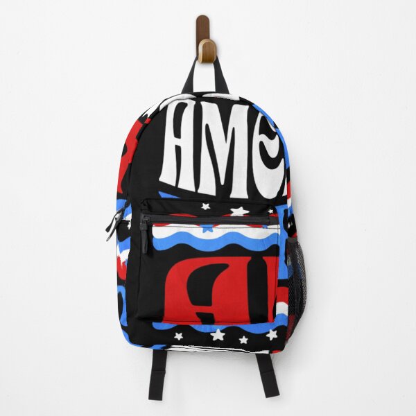 Item preview, Retro All American Vibes Wavy Typography Patriotic Summer Aesthetic Design designed and sold by GenioFin.