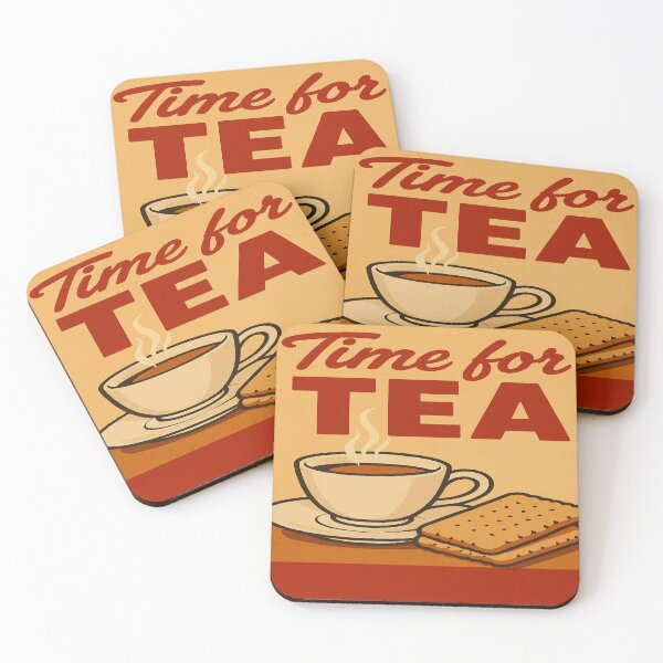Item preview, Time for Tea – Vintage 1950s Style Poster with Biscuits designed and sold by nigejohn.
