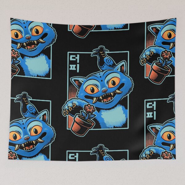 Item preview, Korean Demon Cat Flower designed and sold by Studio Mootant.