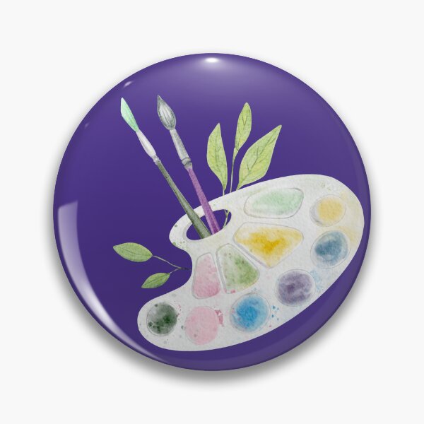 Item preview, Watercolor Artist Palette with Brushes designed and sold by Sagi Jane Art.