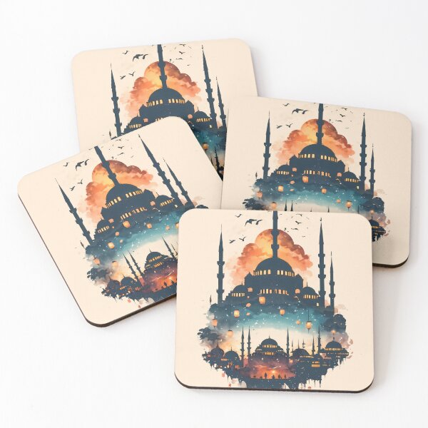 Item preview, Blue Mosque Istanbul Negative Space Landscape Art. designed and sold by JacksoonLester.