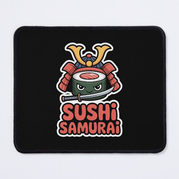 Item preview, Cute Sushi Samurai Kawaii Food Warrior Sticker designed and sold by Enea Kelo.