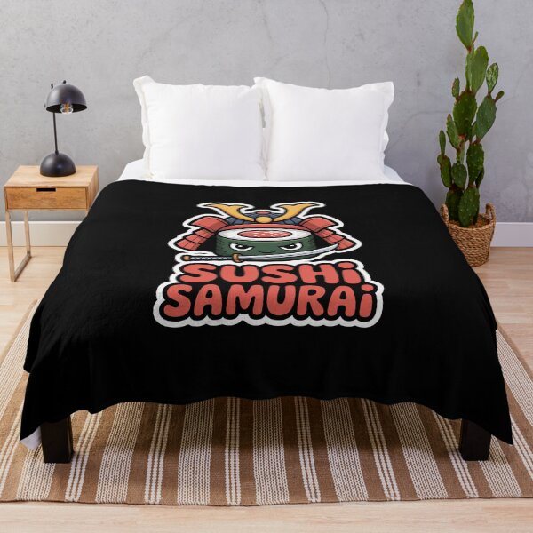 Item preview, Cute Sushi Samurai Kawaii Food Warrior Sticker designed and sold by Enea Kelo.